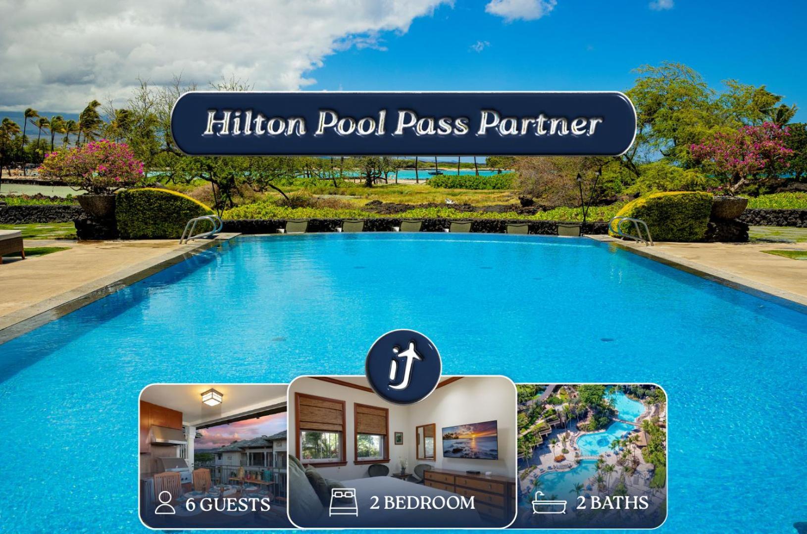 唯客乐渡假村Hilton Pool Pass Included, Kolea - Luxe Penthouse别墅 外观 照片